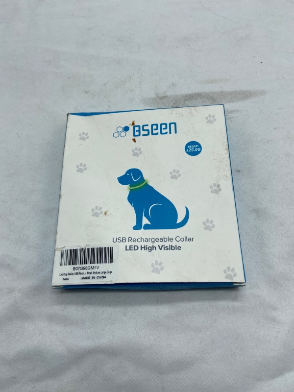 Photo 1 of BSEEN LED Dog Collar, USB Rechargeable, Glowing pet Dog Collar for Night Safety, Fashion Light up Collar for Small Medium Large Dogs (Royal Blue)