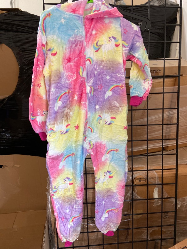 Photo 3 of PlushCosplay Kids  Onesie Unicorn Pajamas Halloween Costume size 5T
