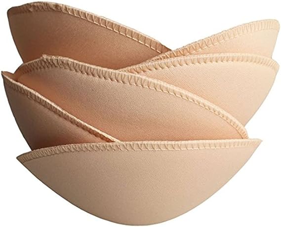 Photo 1 of TopBine 3 pairs Round Soft Bra Inserts Pads Removable Sport Bra Cups inserts Mastectomy Bra Inserts For Bikini Top Swimsuit A/B
