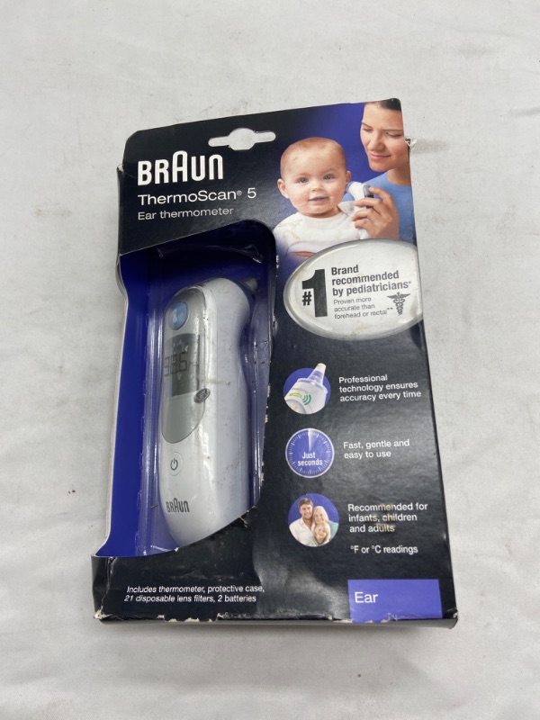 Photo 5 of Braun Digital Ear Thermometer, ThermoScan 5 IRT6500, Ear Thermometer for Babies, Kids, Toddlers and Adults, Display is Digital and Accurate, Thermometer for Precise Fever Tracking at Home