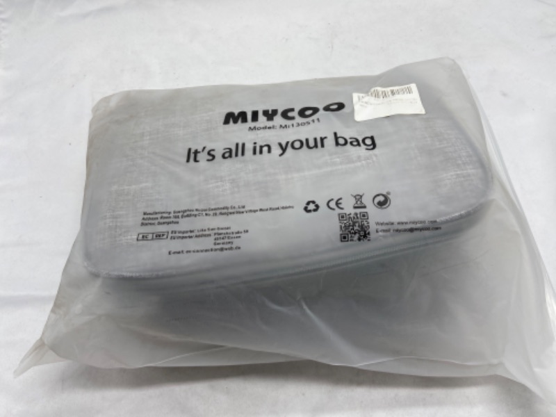 Photo 5 of MIYCOO Lunch Bag for Women Men Double Deck Lunch Box - Leakproof Insulated Soft Large Adult Lunch Cooler Bag for Work, (Grey,15L)
