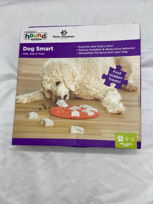 Photo 2 of Outward Hound Nina Ottosson Dog Smart Orange Interactive Treat Puzzle Dog Toy Level 1 (Easy) Dog Smart