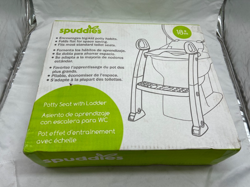 Photo 2 of Spuddies Spuddies Potty with Ladder, White/Gray, One Size (Pack of 1)