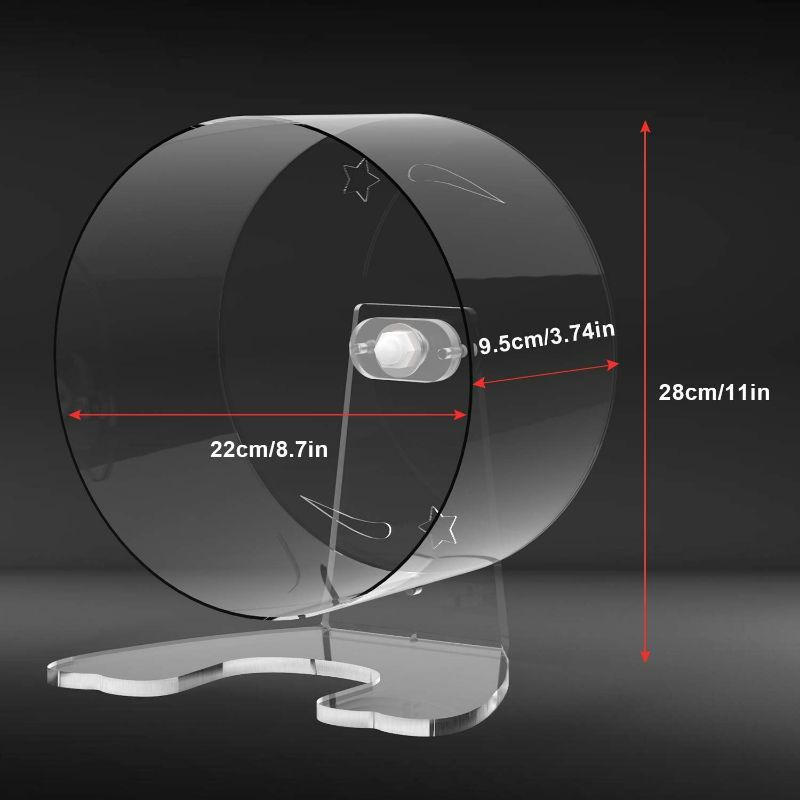 Photo 2 of Zacro Hamster Exercise Wheel - 8.7in Silent Running Wheel for Hamsters, Gerbils, Mice and Other Small Pet
