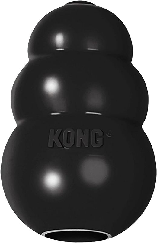 Photo 1 of KONG - Extreme Dog Toy - Toughest Natural Rubber, Black - Fun to Chew, Chase and Fetch - for Medium Dogs
