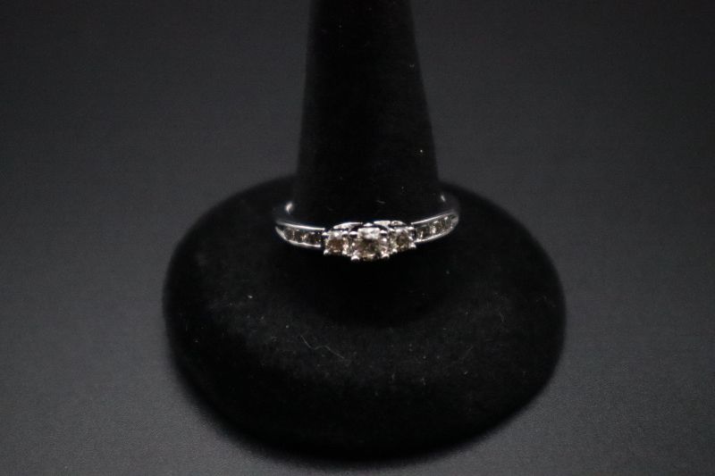 Photo 2 of 14K White Gold Ring with 1/2 Carat Diamond Size 7 (US)
