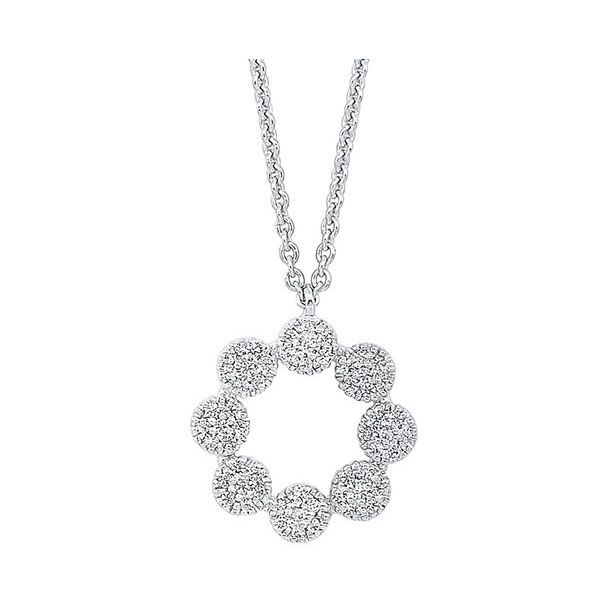 Photo 1 of 10K White Gold Pendant Necklace With 1/6 Carat Diamond 