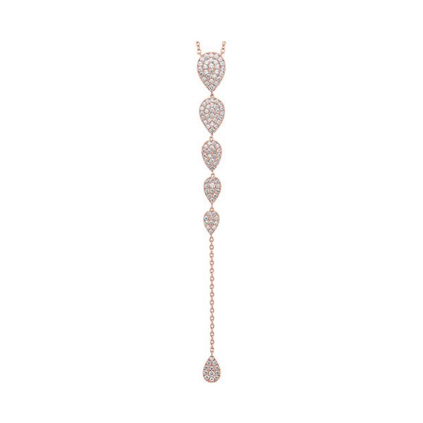 Photo 1 of 14K Pink Gold Pendant Necklace With 5/8 Carat Diamond