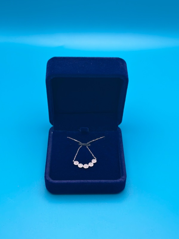 Photo 3 of  14K White Gold Necklace With 1/4 Carat Diamond 