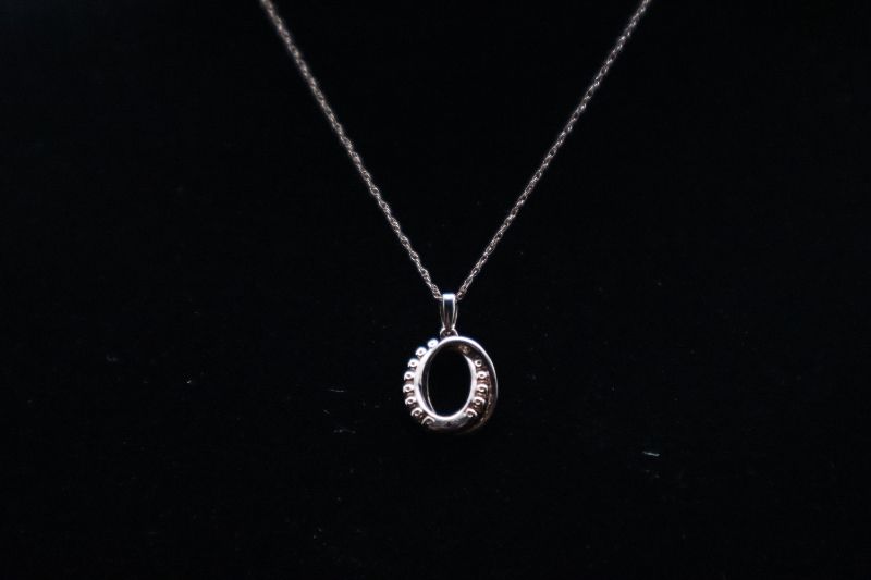Photo 2 of 10K Pink Gold Pendant Necklace With 1/10 Carat Diamond 
