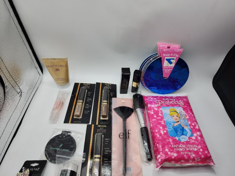 Photo 2 of Miscellaneous Variety Brand Name Cosmetics Including ((ELF, MAYBELLINE,VINCENT VANGO  & REVLON  )) Including Discontinued Makeup Products