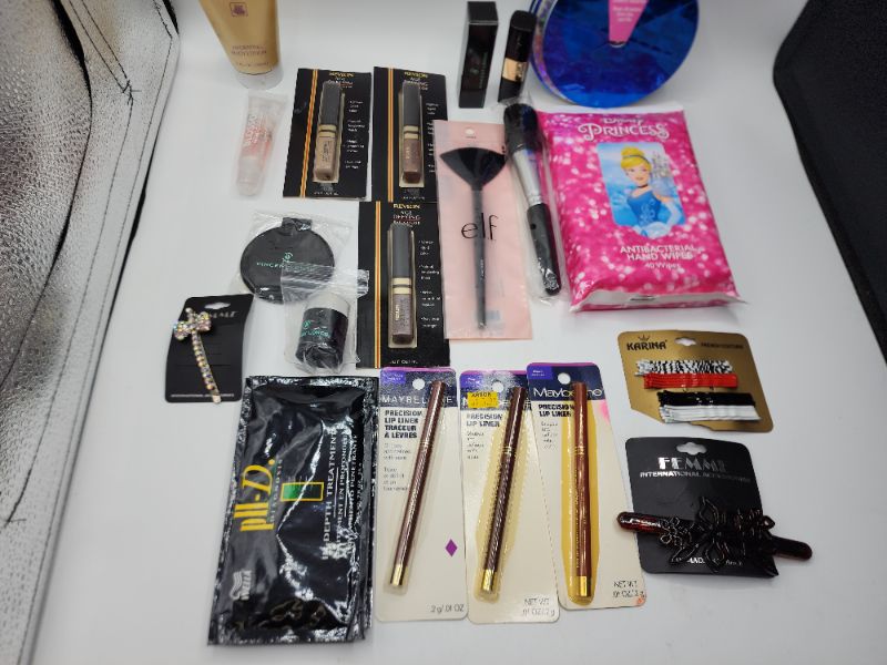 Photo 3 of Miscellaneous Variety Brand Name Cosmetics Including ((ELF, MAYBELLINE,VINCENT VANGO  & REVLON  )) Including Discontinued Makeup Products