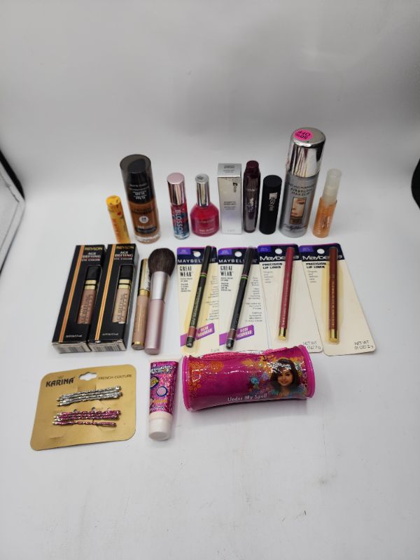 Photo 1 of Miscellaneous Variety Brand Name Cosmetics Including (( Cabot, Maybelline, Revlon, Maybelline, Mally, Revlon, Blossom, Sally Hansen, Bubble Yum, Naturistics, ItStyle )) Including Discontinued Makeup Products