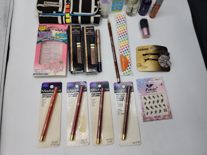 Photo 3 of Miscellaneous Variety Brand Name Cosmetics Including (( Cabbot, Naturistics, Sally Hansen, Jordana, Revlon, Maybelline )) Including Discontinued Makeup Products