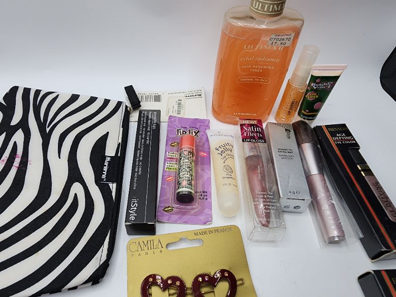 Photo 2 of Miscellaneous Variety Brand Name Cosmetics Including (( Ultima II, Bubble Yum, Naturistics, Maybelline, Femme, ItStyle, LipFix )) Including Discontinued Makeup Products