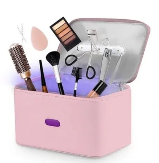 Photo 1 of SLAY UV Sanitizing Cosmetic Bag Pink New