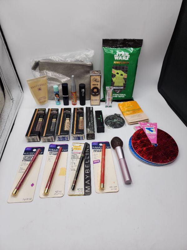 Photo 1 of Miscellaneous Variety Brand Name Cosmetics Including (Maybelline, Sally Hansen, Mally, Vincent Longo, Ultimate II, Vanderbilt, Lip Smackers, Naturistics, Blossom, Loreal, Revlon) Including Discontinued Makeup Products