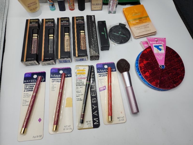 Photo 3 of Miscellaneous Variety Brand Name Cosmetics Including (Maybelline, Sally Hansen, Mally, Vincent Longo, Ultimate II, Vanderbilt, Lip Smackers, Naturistics, Blossom, Loreal, Revlon) Including Discontinued Makeup Products