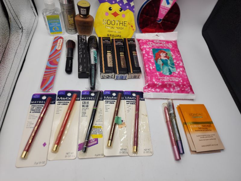 Photo 3 of Miscellaneous Variety Brand Name Cosmetics Including (Maybelline, Sally Hansen, Vincent Longo, Loreal, Revlon) Including Discontinued Makeup Products