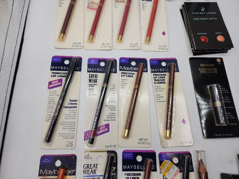 Photo 3 of Miscellaneous Variety Brand Name Cosmetics Including (Maybelline, Vincent Longo, Blossom, Revlon) Including Discontinued Makeup Products