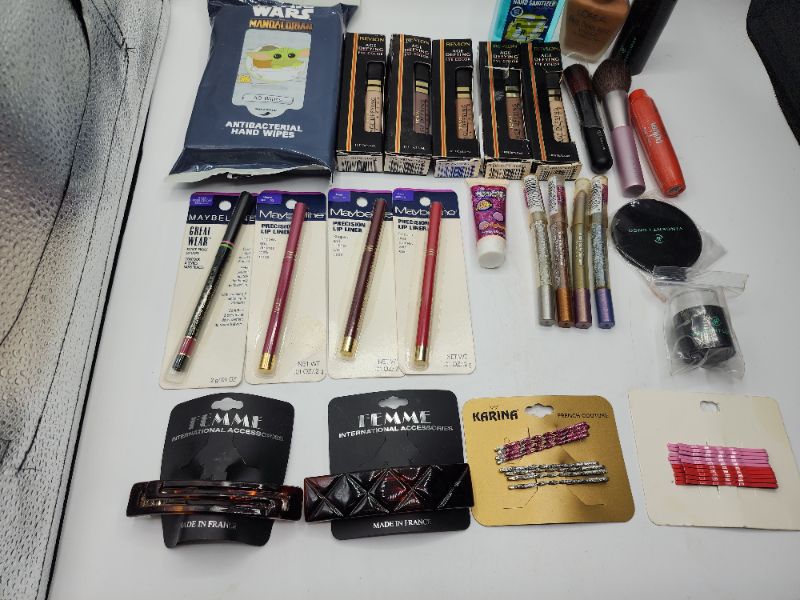 Photo 3 of Miscellaneous Variety Brand Name Cosmetics Including ((Maybelline, Bubble Yum, Loreal, Revlon, Femme, Karina Mally, Vincent Longo))  Including Discontinued Makeup Products