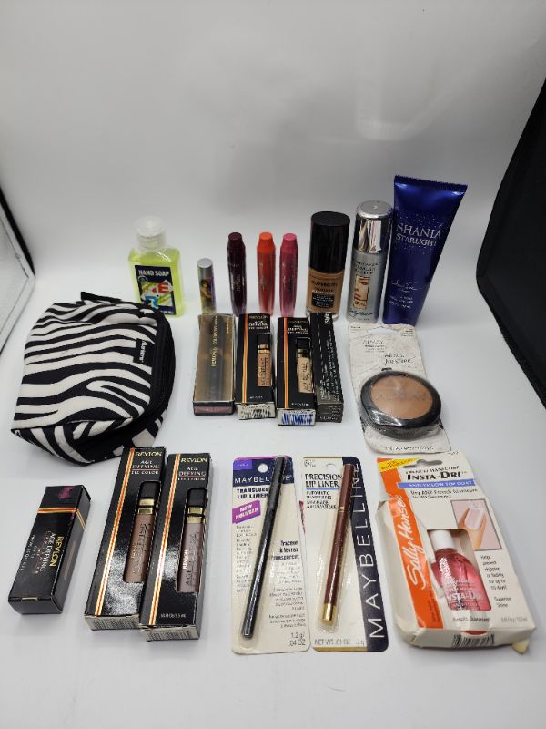 Photo 1 of Miscellaneous Variety Brand Name Cosmetics Including ((Maybelline, Sally Hansen, Revlon, Femme, Almay, ItStyle, Cover Girl, Shania Starlight))  Including Discontinued Makeup Products