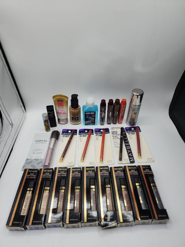 Photo 1 of Miscellaneous Variety Brand Name Cosmetics Including ((Maybelline, Sally Hansen, Revlon, Femme, Karina Mally, Vincent Longo))  Including Discontinued Makeup Products