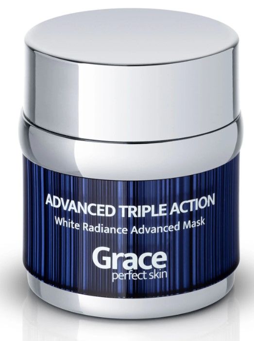 Photo 2 of Triple Action White Radiance Advanced Mask Supreme Anti Aging Tighten Brighten and Uplift Skin Collagen and Vitamin C Refresh and Revitalize Skin Reduce Redness Stimulates Production New