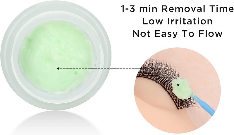 Photo 3 of BEYELIAN Lash Glue Cream Remover Gentle Clean Eyelash Fast Dissolution Low Irritation 5g Melon No Burns Professional