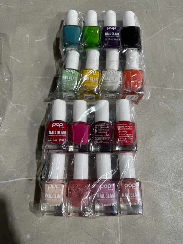 Photo 2 of 16 Pack Variety Pack Misc Colors Pop Nail Glam Signature High Intensity Nail Polish Multi Variety Color Fast Drying Non Chip New

