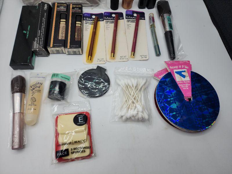Photo 3 of Miscellaneous Variety Brand Name Cosmetics Including (( Maybelline, Revlon, Vincent Longo, Sally Hansen, Mally, ItStyle )) Including Discontinued Makeup Products