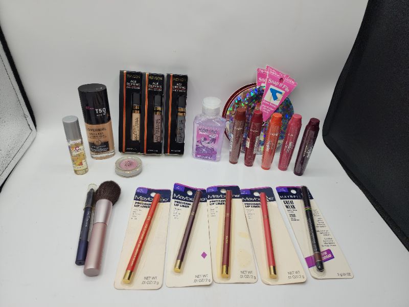 Photo 1 of Miscellaneous Variety Brand Name Cosmetics Including (( Maybelline, Mally, Revlon, NYC, Cover girl, Sally Hansen)) Including Discontinued Makeup Products