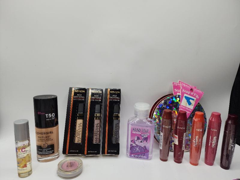 Photo 2 of Miscellaneous Variety Brand Name Cosmetics Including (( Maybelline, Mally, Revlon, NYC, Cover girl, Sally Hansen)) Including Discontinued Makeup Products