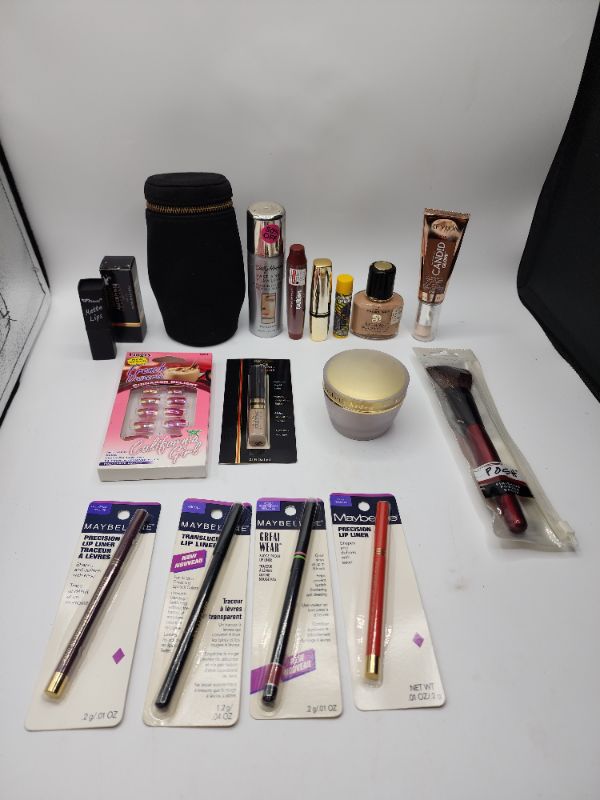 Photo 1 of Miscellaneous Variety Brand Name Cosmetics Including (( Maybelline, Posh, Revlon, ItStyle, Loreal, Sally Hansen)) Including Discontinued Makeup Products