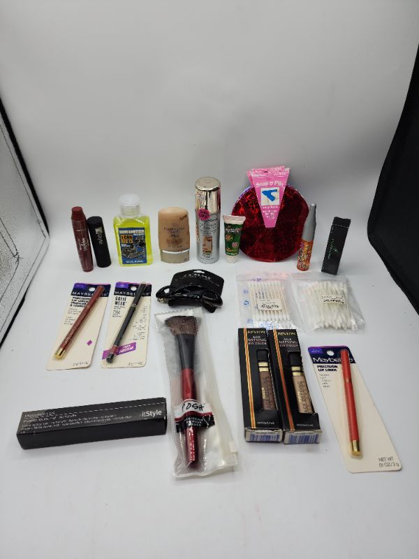 Photo 1 of Miscellaneous Variety Brand Name Cosmetics Including (( Maybelline, Posh, Revlon, Vincent Longo, ItStyle, Loreal, Naturistics, Blossom, Karina, Bubble Yum, Sally Hansen)) Including Discontinued Makeup Products