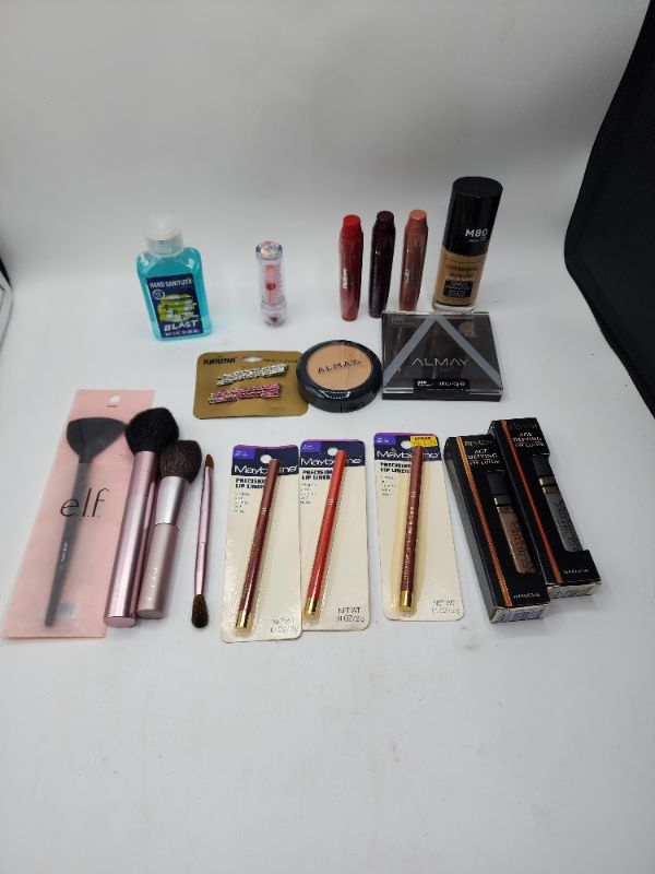 Photo 1 of Miscellaneous Variety Brand Name Cosmetics Including (( Maybelline, Revlon,  Mally, Almay, Elf, Blossom, Karina)) Including Discontinued Makeup Products