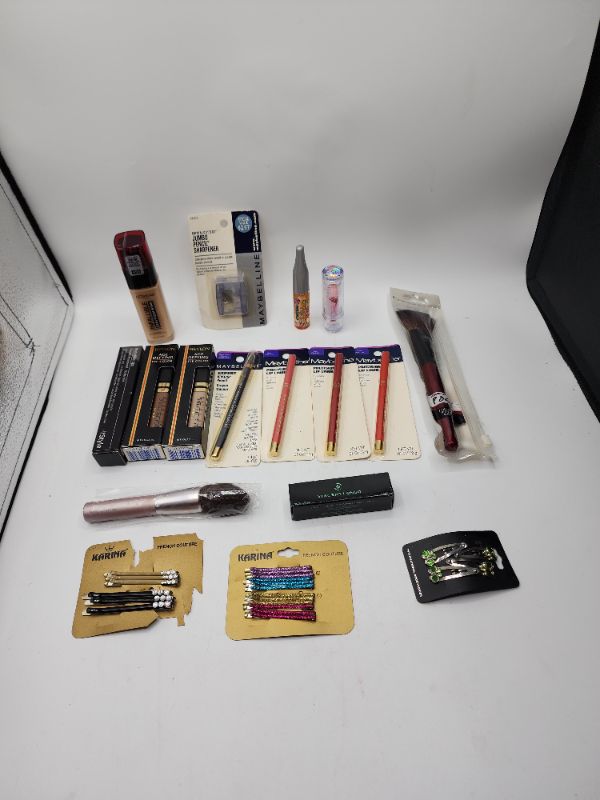 Photo 1 of Miscellaneous Variety Brand Name Cosmetics Including (( Maybelline, Pos, Revlon, Vincent Longo, ItStyle, Mally, Loreal, Naturistics, Blossom, Karina)) Including Discontinued Makeup Products