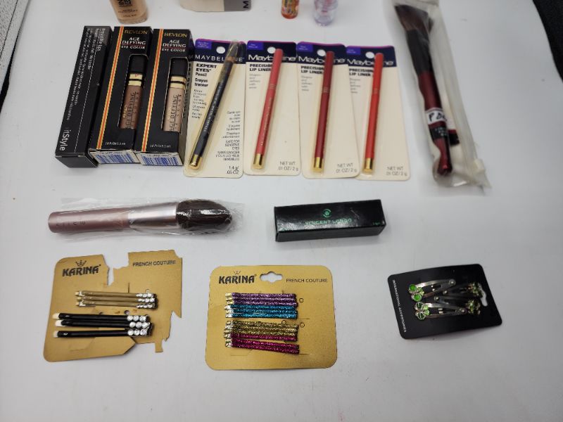 Photo 3 of Miscellaneous Variety Brand Name Cosmetics Including (( Maybelline, Pos, Revlon, Vincent Longo, ItStyle, Mally, Loreal, Naturistics, Blossom, Karina)) Including Discontinued Makeup Products