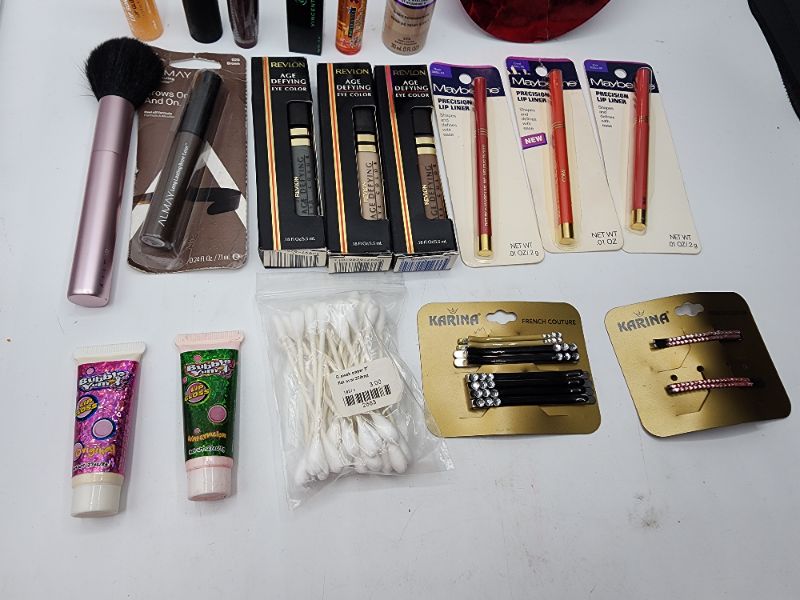 Photo 3 of Miscellaneous Variety Brand Name Cosmetics Including (( Revlon, Maybelline, Cover Girl, Mally, Almay, Bubble Yum, Naturistics, Sally Hansen, ItStyle, Vincent Longo)) Including Discontinued Makeup Products