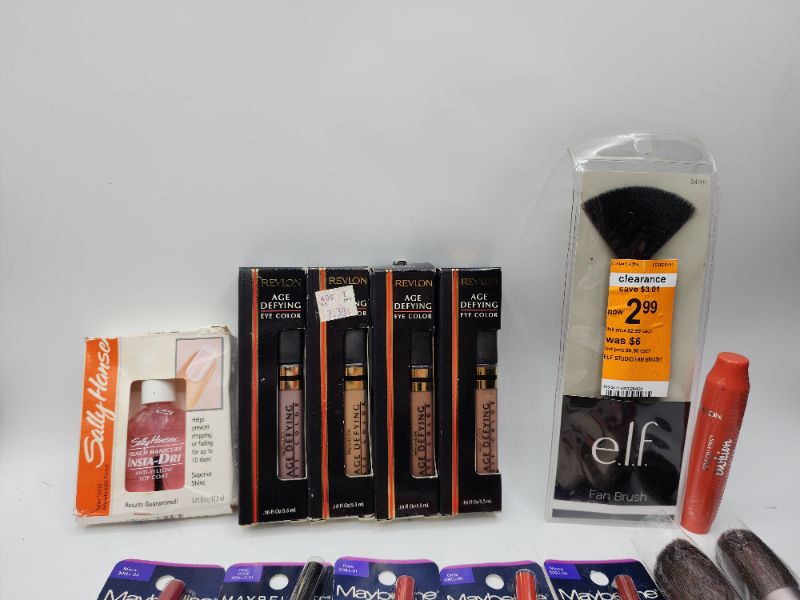 Photo 2 of Miscellaneous Variety Brand Name Cosmetics Including ((Elf, Sally Hansen, Maybelline, Revlon, Mally))  Including Discontinued Makeup Products