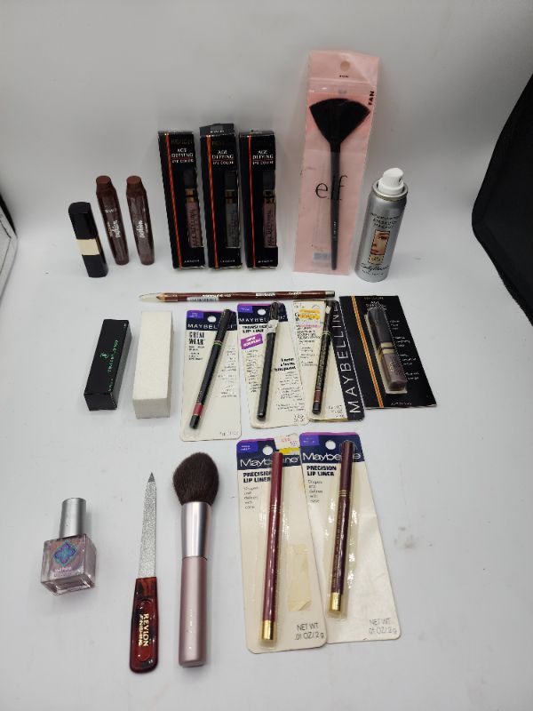 Photo 1 of Miscellaneous Variety Brand Name Cosmetics Including (( Elf, Vincent Longo, Mally, Sally Hansen, Revlon))  Including Discontinued Makeup Products