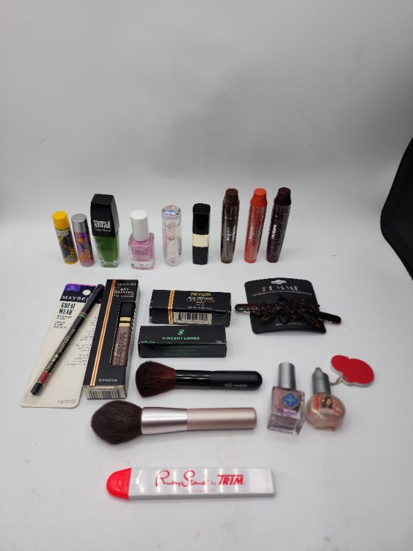 Photo 1 of Miscellaneous Variety Brand Name Cosmetics Including (( Mally, Blossom, Revlon, Maybelline, Femme, Vincent Longo)) Including Discontinued Makeup Products