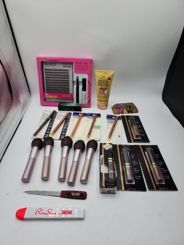 Photo 1 of Miscellaneous Variety Brand Name Cosmetics Including (( Vincent Longo, Mally, Maybelline, Trim, Revlon, Sally Hansen, Femme)) Including Discontinued Makeup Products