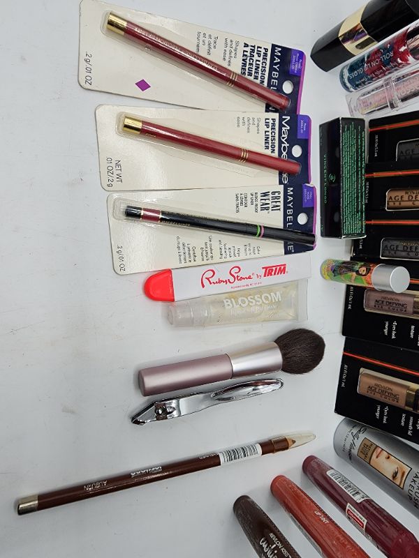 Photo 2 of Miscellaneous Variety Brand Name Cosmetics Including (( Maybelline, Blossom Revlon, Sally Hansen, Mally, Jordaina)) Including Discontinued Makeup Products