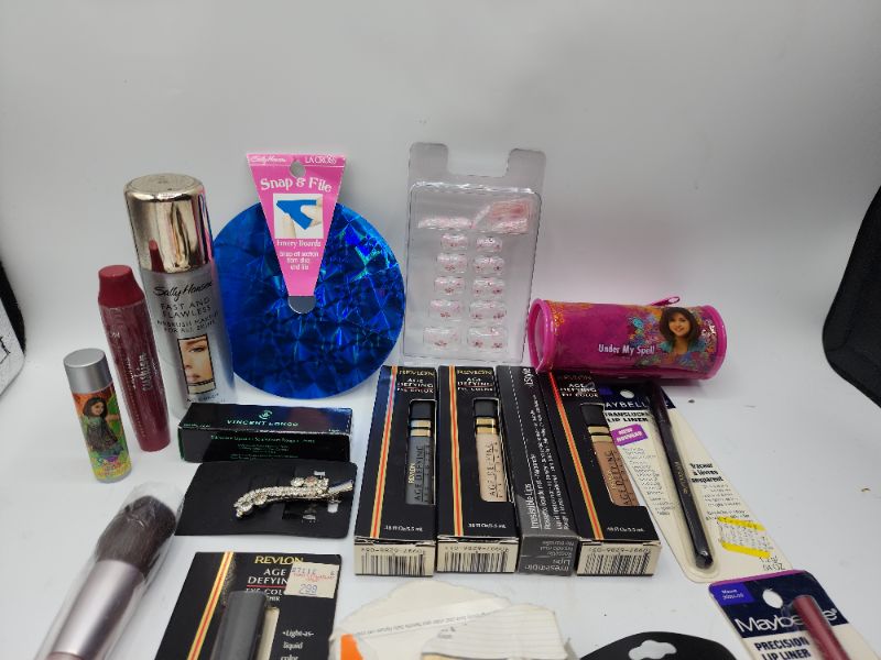 Photo 2 of Miscellaneous Variety Brand Name Cosmetics Including (( Sally Hansen, Mally, Revlon, Titania, Femme, Maybelline, Revlon, Vincent Longo)) Including Discontinued Makeup Products