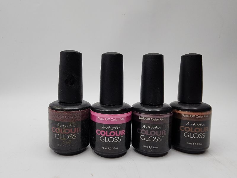 Photo 1 of 4 Pack Soak Off Color Gel Artistic Colour Gloss