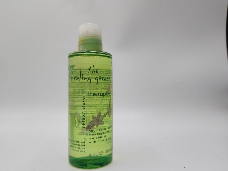 Photo 1 of 3 Pack The Healing Garden Spa Therapy Nourishing Body Massage and Moisturizer with Olive and Soy.4 Oz