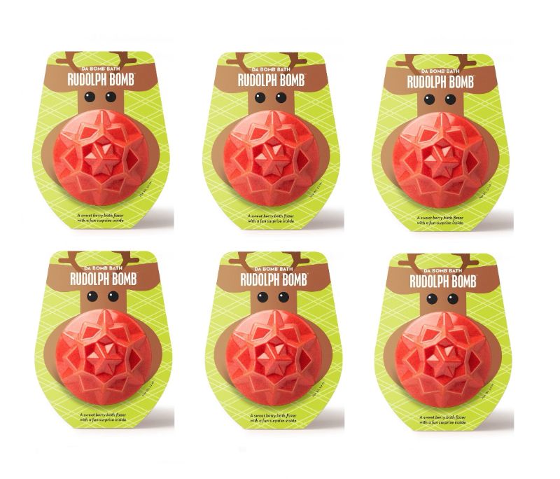 Photo 1 of 6 Pack Da Bomb Fizzers Nutcracker & Rudolph Bath Bombs New