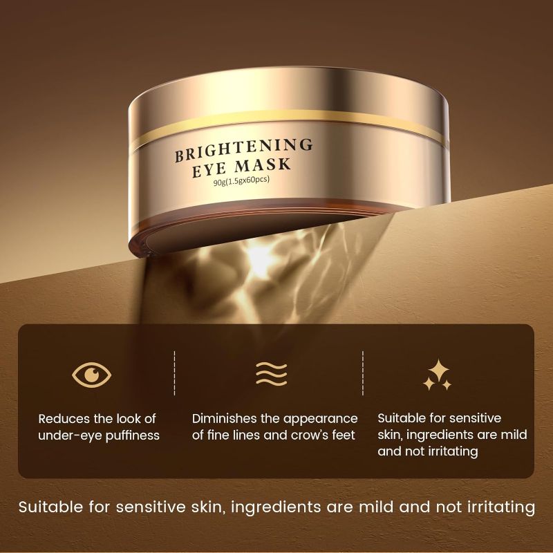 Photo 5 of Starwise Under Eye Patches - Caffeine Brightening Eye Mask with Hyaluronic Acid for Fine Lines, Bags Under Eyes, Puffy Eyes, Collagen Eye Gel Pads Moisturizing & Reducing Wrinkles 
