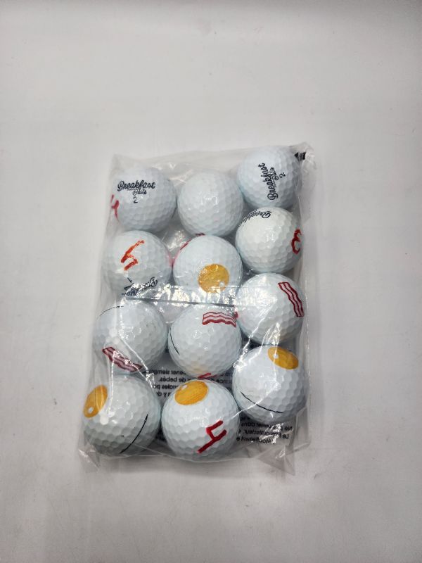 Photo 1 of 1 Dozen Breakfast Golf Balls 6 Bacon 6 Egg  - *Single Use Test* - 
